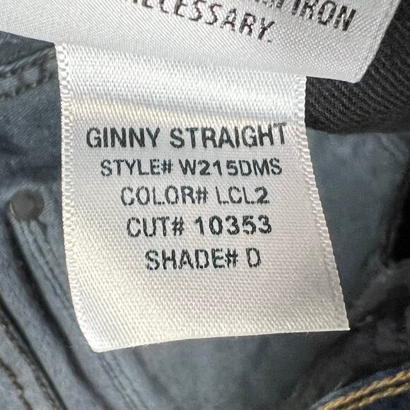 Hudson Ginny Straight Jeans Womens 28 Blue Denim Modern Low Rise USA Stretch - Picture 15 of 16